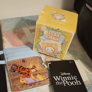 Disney Winnie the Pooh Tigger Card Wallet - Light Blue Plus Charm